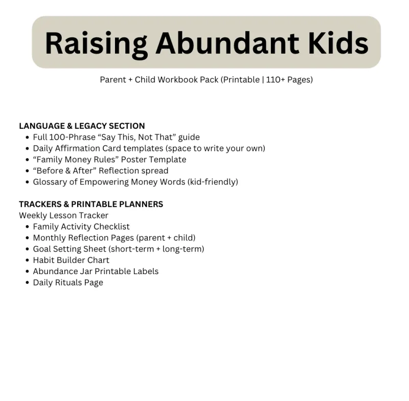 Raising Abundant Kids: Break the Generational Cycle of Money Wounds - Image 2